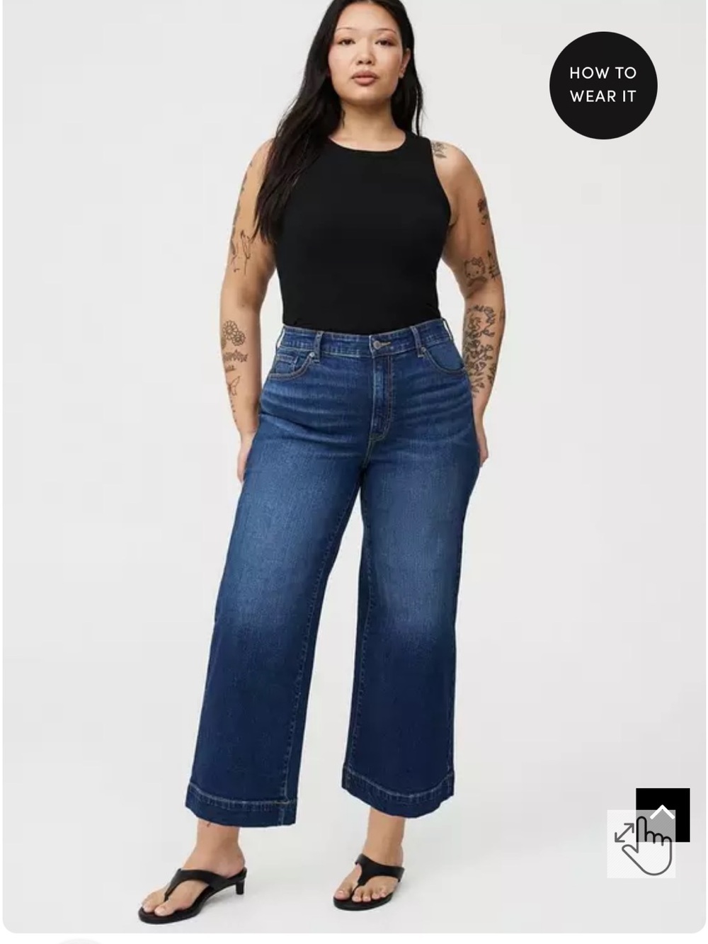 Torrid High-Rise Wide-Leg Ankle Jean